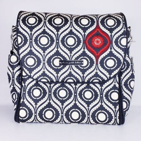 Petunia Pickle Bottom Handbags - PETUNIA Pickle Bottom Boxy Backpack/Crossbody Diaper Bag Evening In Islington